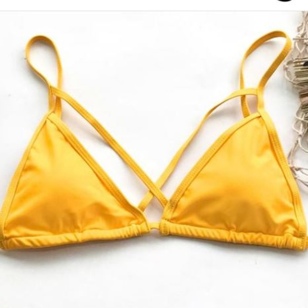 Yellow Bikini Top